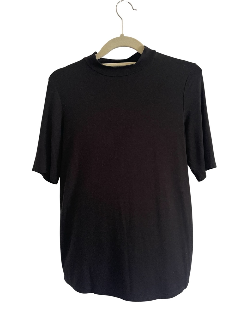Eileen Fisher Short Sleeves Tee Black Size Small Petite